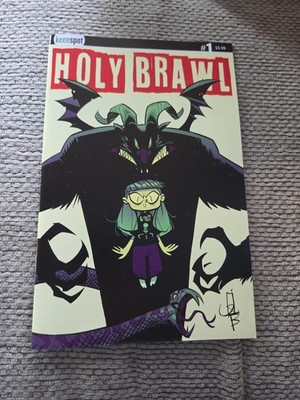 Holy Brawl #1 Cover A Athila Fabbio Yellow | Keenspot Comics 2026