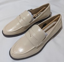 Zara Cream Penny Loafers UK Size 6 REF 2521/510