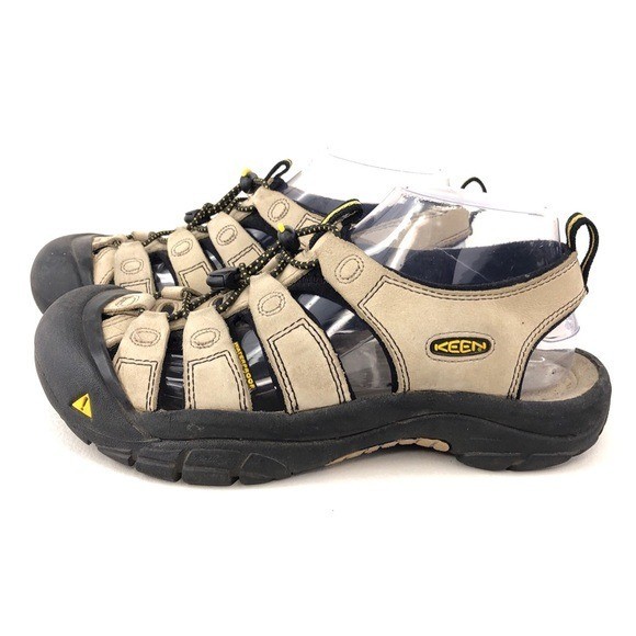 Sandali Keen Newport in pelle sportivi da trekking donna taglia 8 5 avorio beige impermeabili