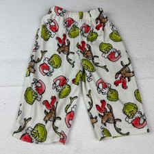 Dr Seuss The Grinch Fleece Pajama Pants Size 12 Month All-over Holiday Print Max