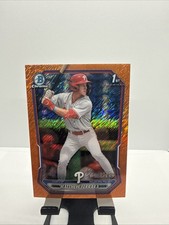 2026 Bowman Baseball Matthew Ferrara Orange Shimmer /25 Philadelphia Phillies
