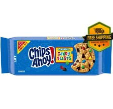 CHIPS AHOY Crunchy Candy Blasts Chocolate Chip Cookies Family Size 18.9 oz...