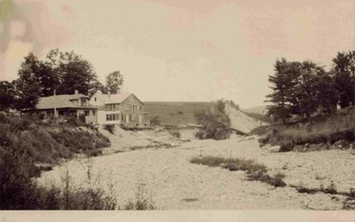 The Upper End Of Chasm After The Flood of 1927, Cavendish, Vermont VT RPPC 1928