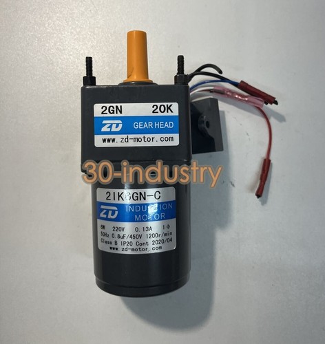 1 szt. Nowy do silnika przemiennego ZD 2IK6GN-C/2GN20K 6W 220V 1200r/min #ff - Zdjęcie 1 z 3