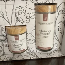 We Heart Nutrition Postnatal Vitamin Mineral Omega-3 Fish Oil Supplement New