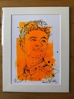 Mounted Original Lando Norris McLaren Ink Illustration by David Johnson 11"x14"