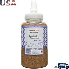 Sinking Mini Pellets 48 Protein Tropical Fish Food Digestive Health 4.23oz New