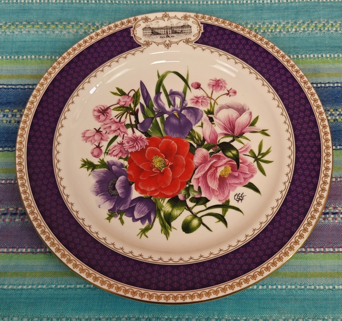 Bone China Chelsea Flower Show Plates RHS Chelsea Flower Show 1986
