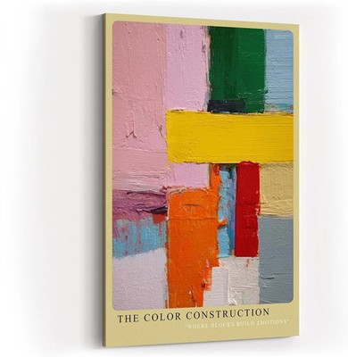 Sinus Art Paul Sinus Wandbild The Color Construction Abstrakte Komposition aus
