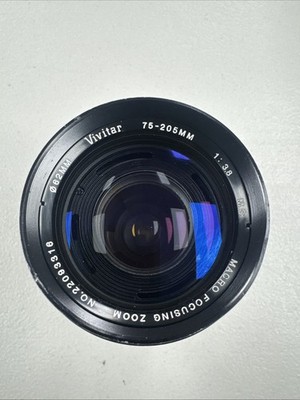 Vivitar 75-205mm f/3.8 Close Focus Lens P/K Mount
