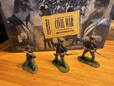 W Britain American Civil War union infantry firing 17015 MIB Retired