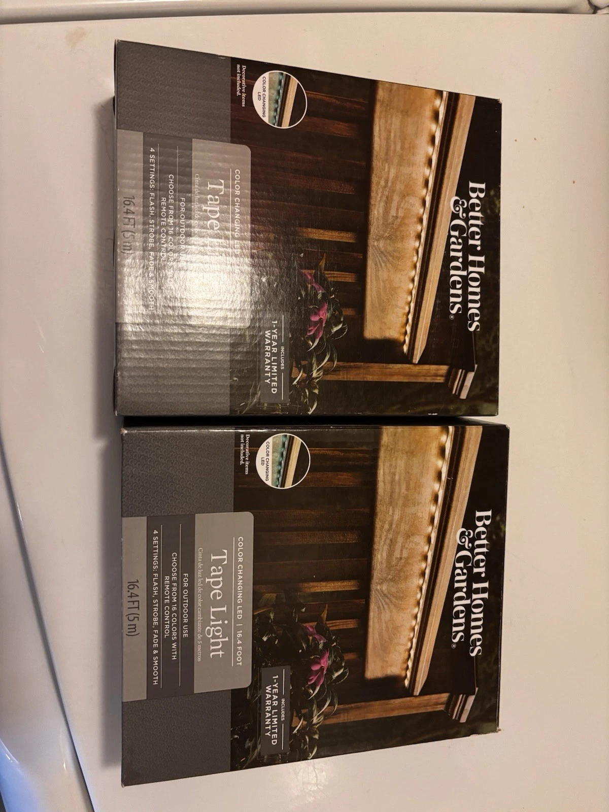 2 Packs Of Better Home And Garden Color Changing Tape LED Light Strip 16.4 Ft
Opens in a new window