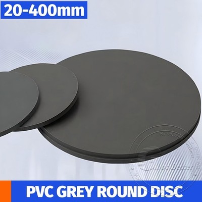 Grey PVC Plastic Round Discs Diameter 20-400mm Thickness 3-30mm Rigid PVC Sheet