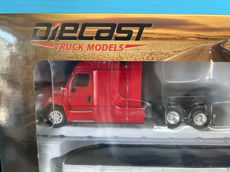 Tonkin/Diecast 1/53 Scale Red Freightliner w/Grain Trailer - Image 3 of 4