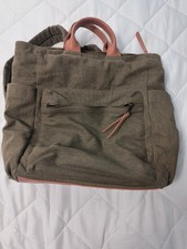 Universal Thread Women's Backpack Green Canvas bag purse