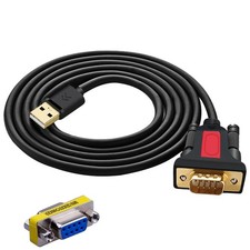 5 FT USB to RS232 DB9 9Pin Serial Adapter Cable Fits MAC Windows Linux