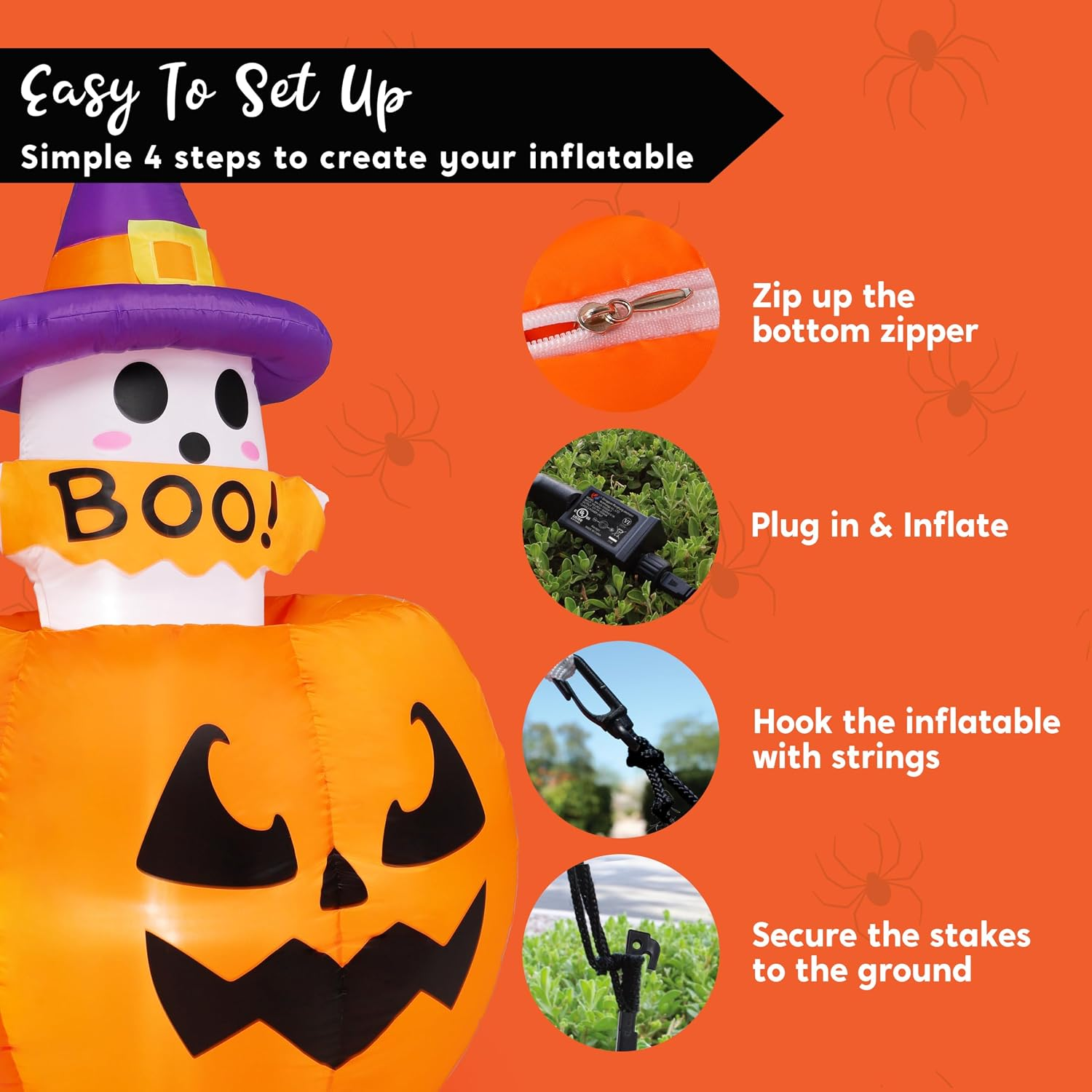 Halloween Inflatables Ebay 5Ft Tall Halloween Animated Inflatables Outdoor Decorations, Inflatable ...