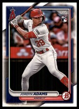 Jordyn Adams 2024 Bowman #27 Angels MLB READ FREE SHIPPING AutographDen