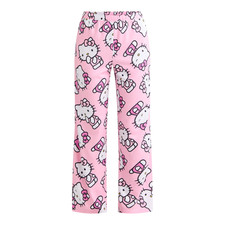 Hello Kitty Pajama Pants Sleep Womens Size XS S M L XL Plus 2X 3XL Lounge Pink