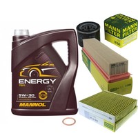 Mann Inspektionspaket 5L Mannol Energy 5W-30 FüR Renault Clio IV 1.2 16V