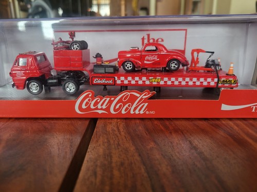 M2 Customized Auto-Haulers 1969Dodge L600 & 1941Willy's Coupe & Diecast Trailer - Picture 1 of 17