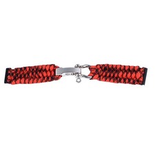   24mm Red Black Replacement Watch Strap Watch Woven Band Nylon Paracord Woven