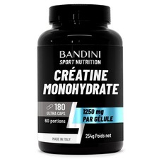 Bandini® Creatine 180 gélules | pour l'entraînement | Haute biodisponibilité