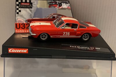 Carrera Evolution Ford Mustang Gt350 HISTORIC Racer Slot Car Red 1