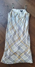 W by Worth Sequin Plaid Tank Designer Dress Size 4