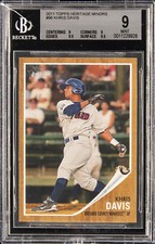 2011 TOPPS HERITAGE MINORS #96 KHRIS DAVIS BGS 9