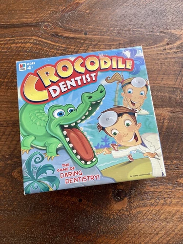 Vintage 2002 2003 Crocodile Dentist Game Box Instructions Hasbro Milton Bradley