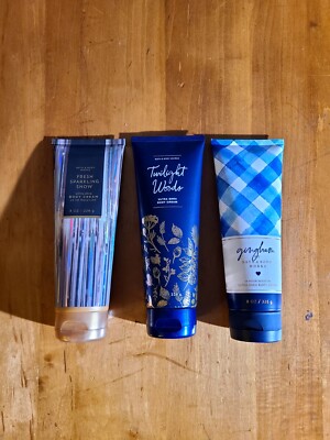 LOT OF 3 BATH & BODY WORKS ULTRA SHEA BODY CREAM LOTION 8OZ VARIETY PACK NEW