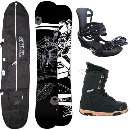 Homme Snowboard FTWO Blackdeck 159 CM Extra Wide + Fixation Gr. L + Sac + Bottes - Zdjęcie 1 z 1