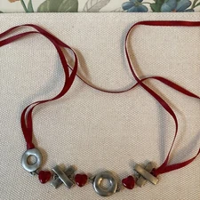 Longaberger RARE X'S/O'S 2009 SWEETHEART TENDER TIE-ON BRAND NEW/ORG. BOX 23648