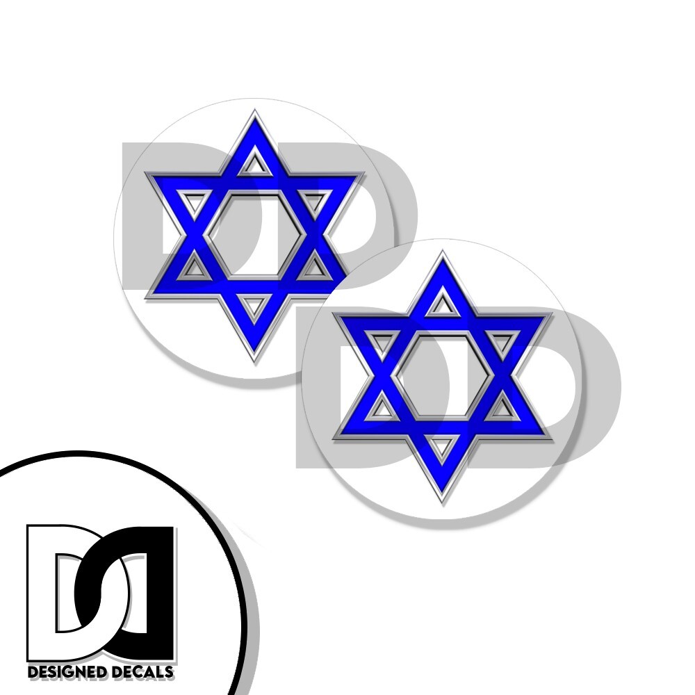 Defund Israel Sticker Israel Star of David Sticker Flag Israeli Decal Vinyl Jewish Jew Circle ...