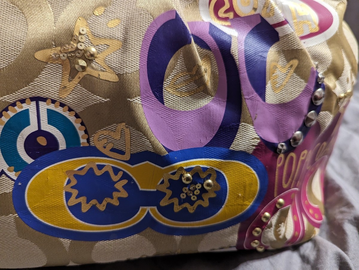 PAIN OR PLEASURE ♥ DEW LACE RIBBON BAG /追跡付 RARE Coach