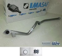 Imasaf Auspuff Mittelrohr+Anbauteile für Toyota Land Cruiser (J4) 3.4 D BJ 82-84