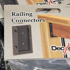 2 - 2 Packs Deckorators 2x4 Deck Railing Connector W/Screws Black Easy Install!