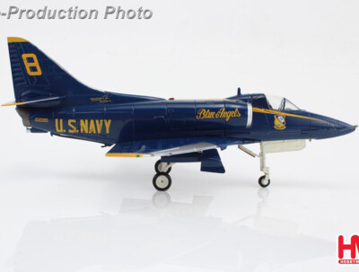 1:72 HM A-4E ''Blue Angels'' No. 8 airplane, US Navy 2008 Fighter Diecast Model