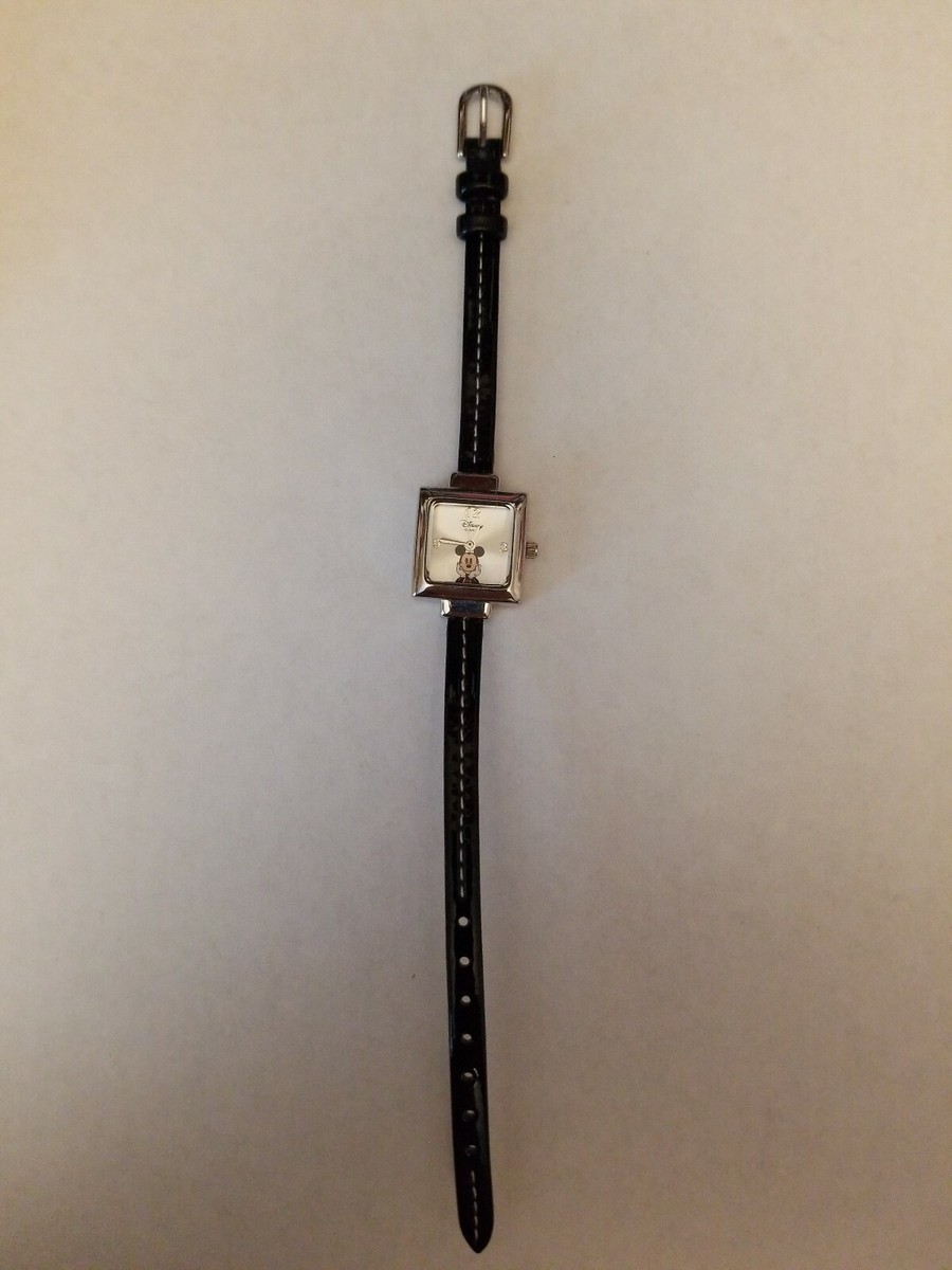 Disney Time Works Mickey Mouse Watch Square 85/8437 | eBay display picture 1
