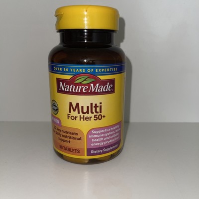 2x Nature Made Multi for Her 50+ No Iron ( 90 tablets ) 22 key Nutrients