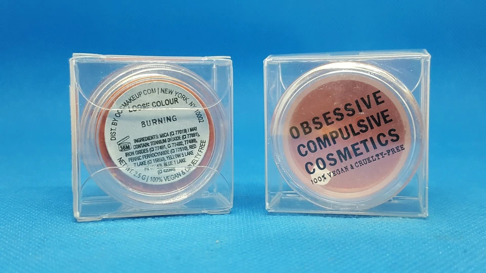 Obsessive Compulsive Cosmetics Loose Colour Concentrate Pigments BURNING (2pack) - Image 2 of 3