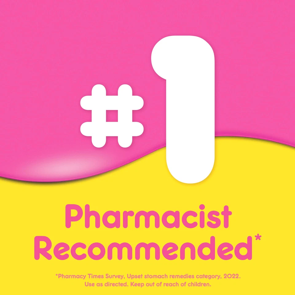 Pepto Bismol Caplets for Upset Stomach & Diarrhea Relief, Over-the-Counter 40 Ct - Image 2 of 4