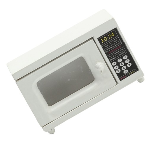 White Wooden Microwave Oven Model Mini Accessories Home Decoration eBay