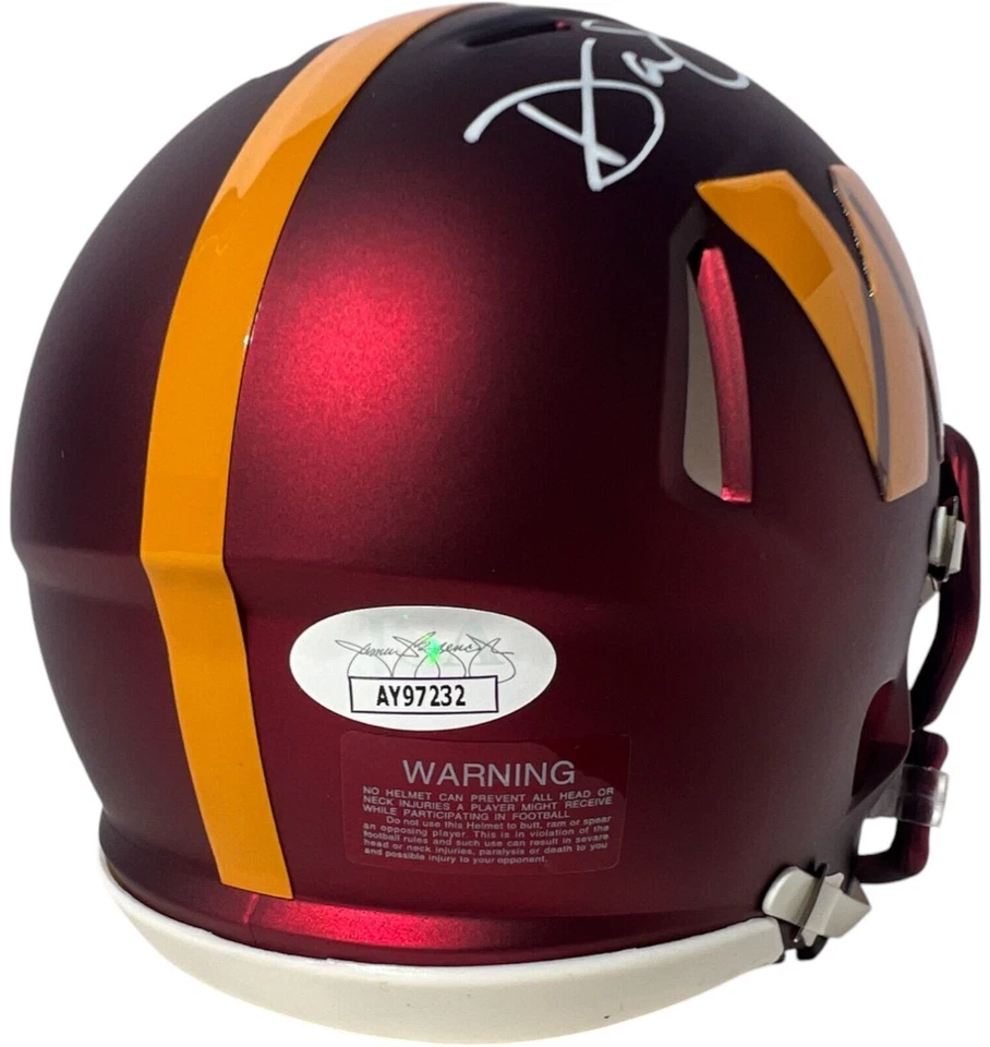 DAN QUINN SIGNED WASHINGTON COMMANDERS FOOTBALL MINI HELMET JSA - Image 2 of 3