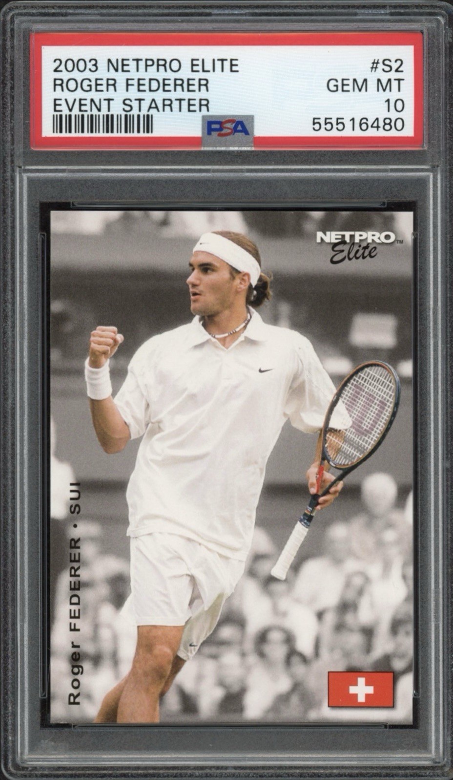 2003 Netpro Elite Roger Federer Rookie RC Event Starter #S2 PSA 10 GEM MT
