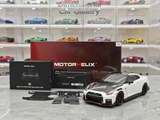 MH 1:18 Nissan GT-R NISMO R35 White Special Edition Alloy Car Model