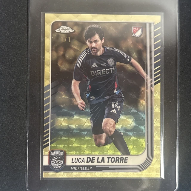 Luca De La Torre 2025 MLS Chrome Superfractor #1/1 San Diego
