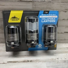 Cascade Mountain Tech Collapsible Lanterns 3 Pack 180 Lumens Camping Lights