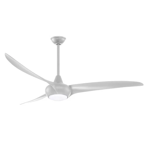 Minka Aire Light Wave 65 65" Ceiling Fan - Silver 3-Blade Remote Control - Picture 2 of 2